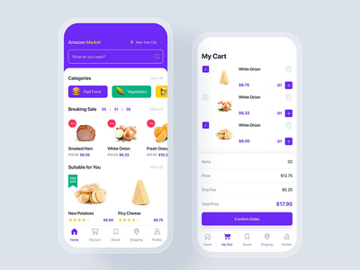 电子商务移动应用程序 UI 概念(E-commerce mobile app UI concept)