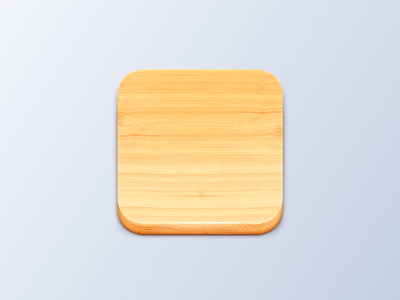 iOS 木图标模板(iOS Wood Icon Template)