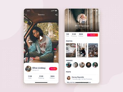用户配置文件移动界面(User Profile mobile interface concept)