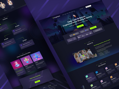 加密货币网站和登陆页面(Cryptocurrency Website & Landing Page)