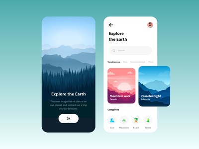 #1 探索地球界面(#1 Explore The Earth Ui)
