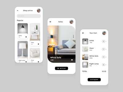 #1 家具应用程序 UI 套件(#1 Furniture App UI Kit)