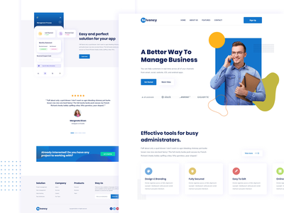 企业代理登陆页面 01(Corporate Agency Landing page 01)
