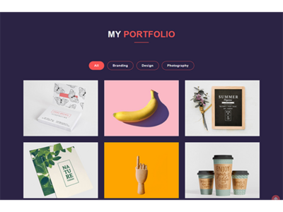 投资组合网站模板设计(Portfolio Website Template Design)