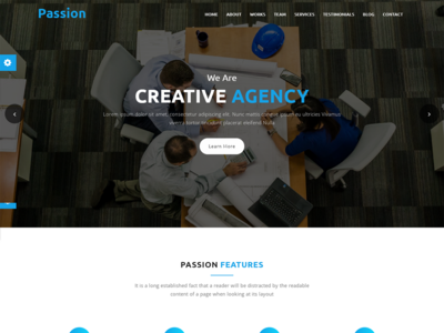 激情 - 材料设计机构模板(Passion - Material Design Agency Template)