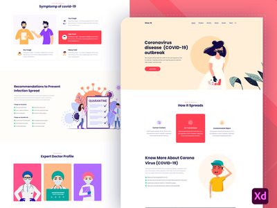 Covid - 冠状病毒登陆页面(Covid - Coronavirus Landing Page)