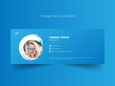 企业电子邮件签名模板设计和个人社交媒体封面(Corporate email signature template design and personal social media cover cover)