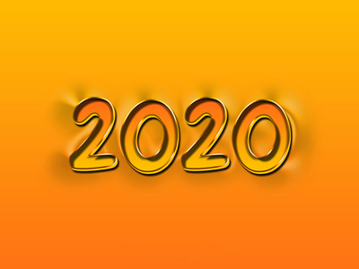 2020特殊文字效果 |标志样机(2020 special text effect | logo mockup)