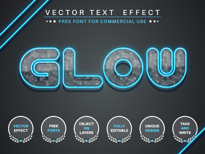 闪光玻璃 - 可编辑的文本效果、字体样式(Flash glass - editable text effect, font style)