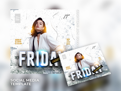 Dj 晚会活动横幅模板(Dj night party event banner template)