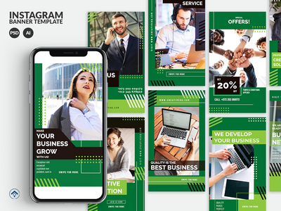 Discover V2 - 创意商业 Instagram 故事模板(Discover V2 - Creative Business Instagram Stories Template)