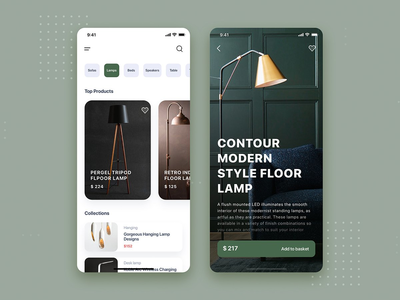 家具店移动应用程序 UI 工具包模板(Furniture Shop Mobile App UI Kit Template)