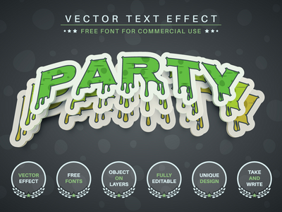 万圣节贴纸-可编辑的文字效果，字体样式(Halloween sticker - editable text effect, font style)