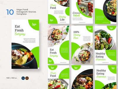 蔬菜食品 Instagram 故事(Vege Food Instagram Stories)