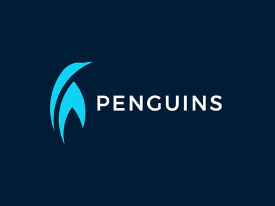 现代企鹅标志模板(Modern Penguins Logo Template)