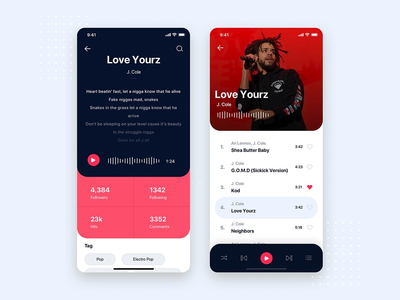 音乐移动应用程序 UI 工具包模板(Music Mobile App UI Kit Template)