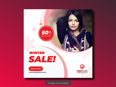 社交媒体在线商务机构网页横幅帖子模板(social media Online business agency web banner post template)