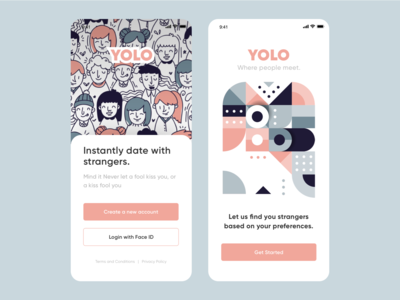 UI 设计 - 约会应用概念 (YOLO)(UI Design - Dating app concept (YOLO))