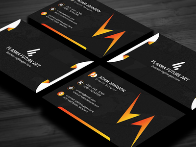 现代企业名片模板(Modern Corporate Business Card Template)