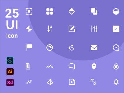 应用程序和 Web 的 UI 图标(UI Icon For App & Web)