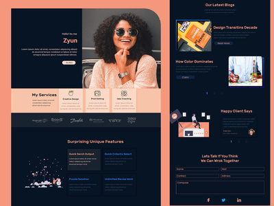 投资组合登陆页面(Portfolio Landing Page)