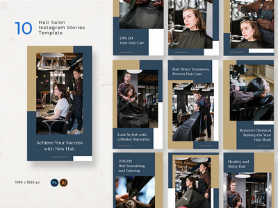 美发沙龙 Instagram 故事(Hair Salon Instagram Stories)