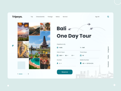 Travel Tripoya 登陆页面(Travel Tripoya Landing Page)