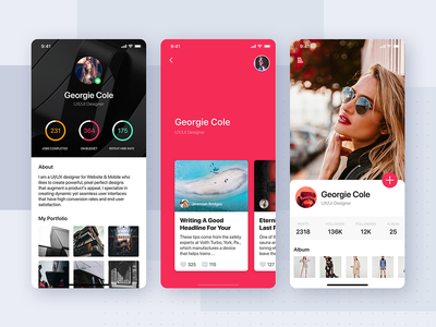 配置文件 UI 移动应用程序模板(Profile UI mobile app template)