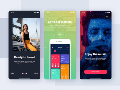 入职移动 UI 概念(On-boarding mobile UI Concept)