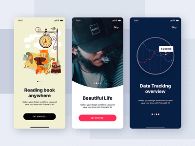 入职移动界面模板(Onboarding Mobile Interface Template)