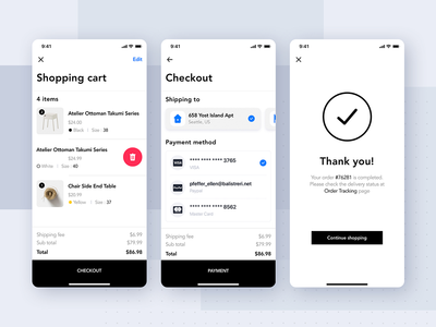 家具店移动应用程序 UI 概念(Furniture Shop Mobile App UI Concept)