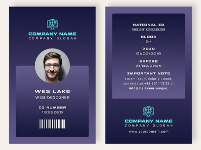 身份证模板(ID Card Template)