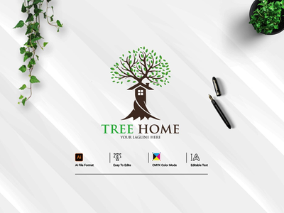 树之家徽标(Tree Home Logo)