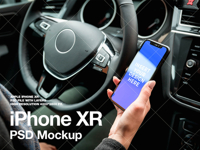 iPhone XR PSD 模型(iPhone XR PSD Mockup)