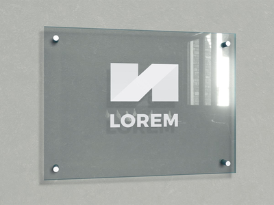 办公楼标识牌免费 Psd(Office buildings identification plate Free Psd)