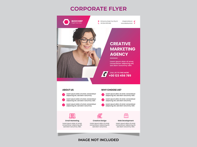 企业业务传单模板(corporate business flyer template)