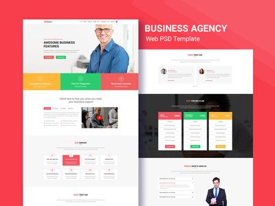 咨询和企业业务 PSD 模板(Consulting and Corporate Business PSD Template)