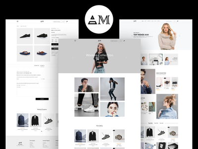 电子商务购物 UI 设计模板(Ecommerce Shopping UI Design Template)