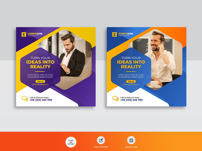 社交媒体在线商务机构网页横幅帖子模板(social media Online business agency web banner post template)