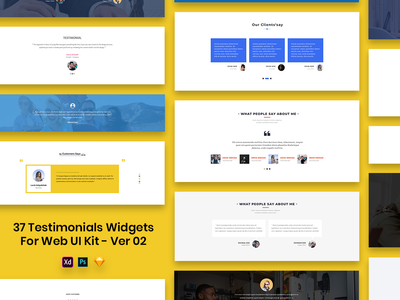 37 Web UI Kit Ver-02 的推荐小部件(37 Testimonials Widgets For Web UI Kit Ver-02)