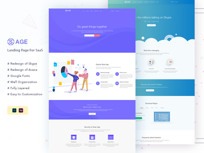 Skype 和 Asana 的 SaaS 重新设计(SaaS ReDesign of Skype & Asana)