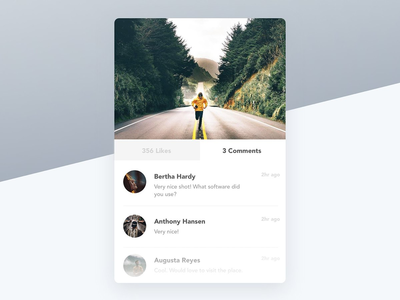 图片明信片小部件 - Instagram 喜欢(Image Post Card Widget - Instagram Like)