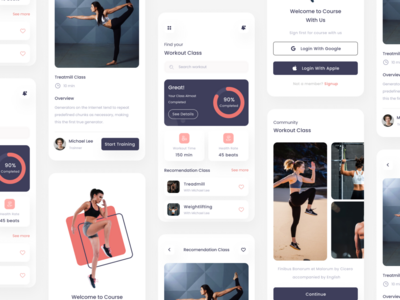 锻炼移动应用(Workout Mobile App)