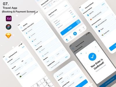 旅行应用程序（预订和支付屏幕）_07(Travel App (Booking & Payment screen)_07)