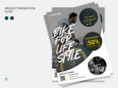 自行车 - 产品宣传传单(Bike - Product Promotion Flyer)