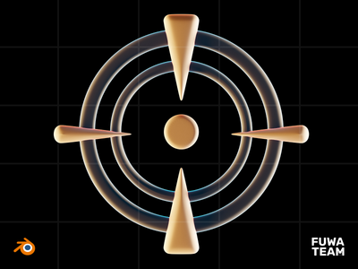 黑暗插图包中的 3D 游戏属性发光 - 准确度（正面）(3D Game attribute glow in the dark illustration pack - Accuracy (Front))