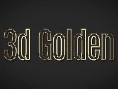 3d 金色(3d Golden)