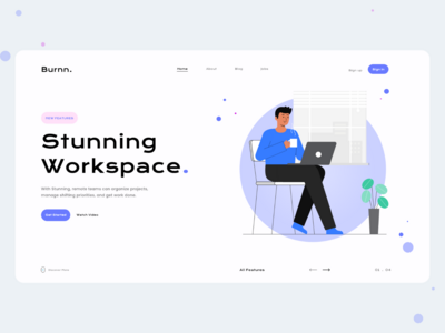 3D 网页登陆页面(3D Web Landing Page)