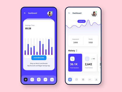 仪表板应用程序 ui 设计(Dashboard App ui design)