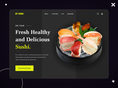 食品网站登陆页面(Food Website Lading Page)